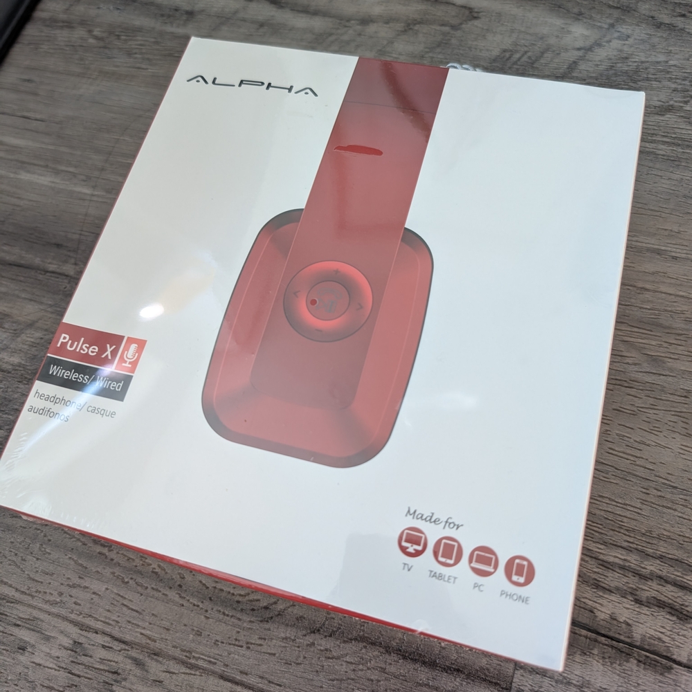 Alpha Pulse X Wireless Headphones - Red
